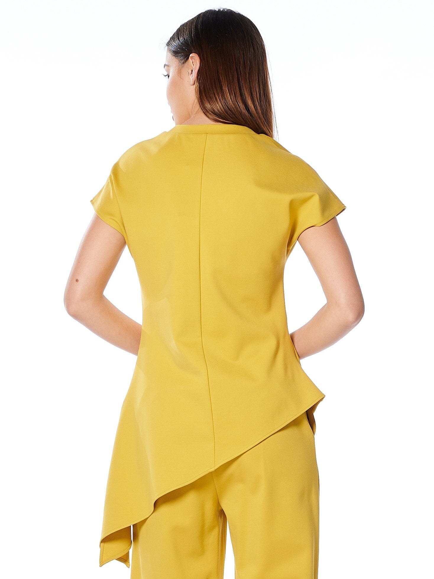 Asymmetric Cut Ruched-Side Top - Image 16