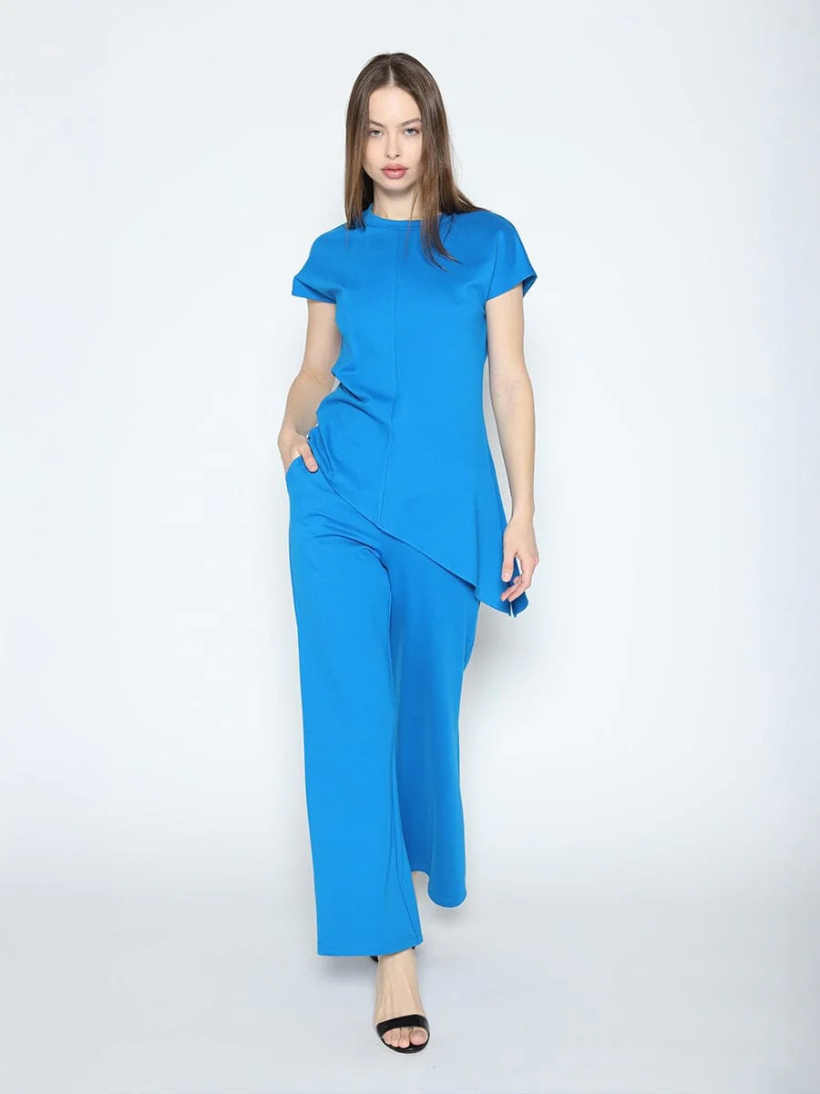 Asymmetric Cut Ruched-Side Top - Image 18