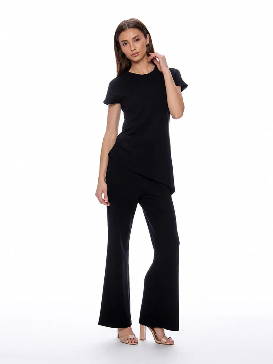 Asymmetric Cut Ruched-Side Top - Image 2
