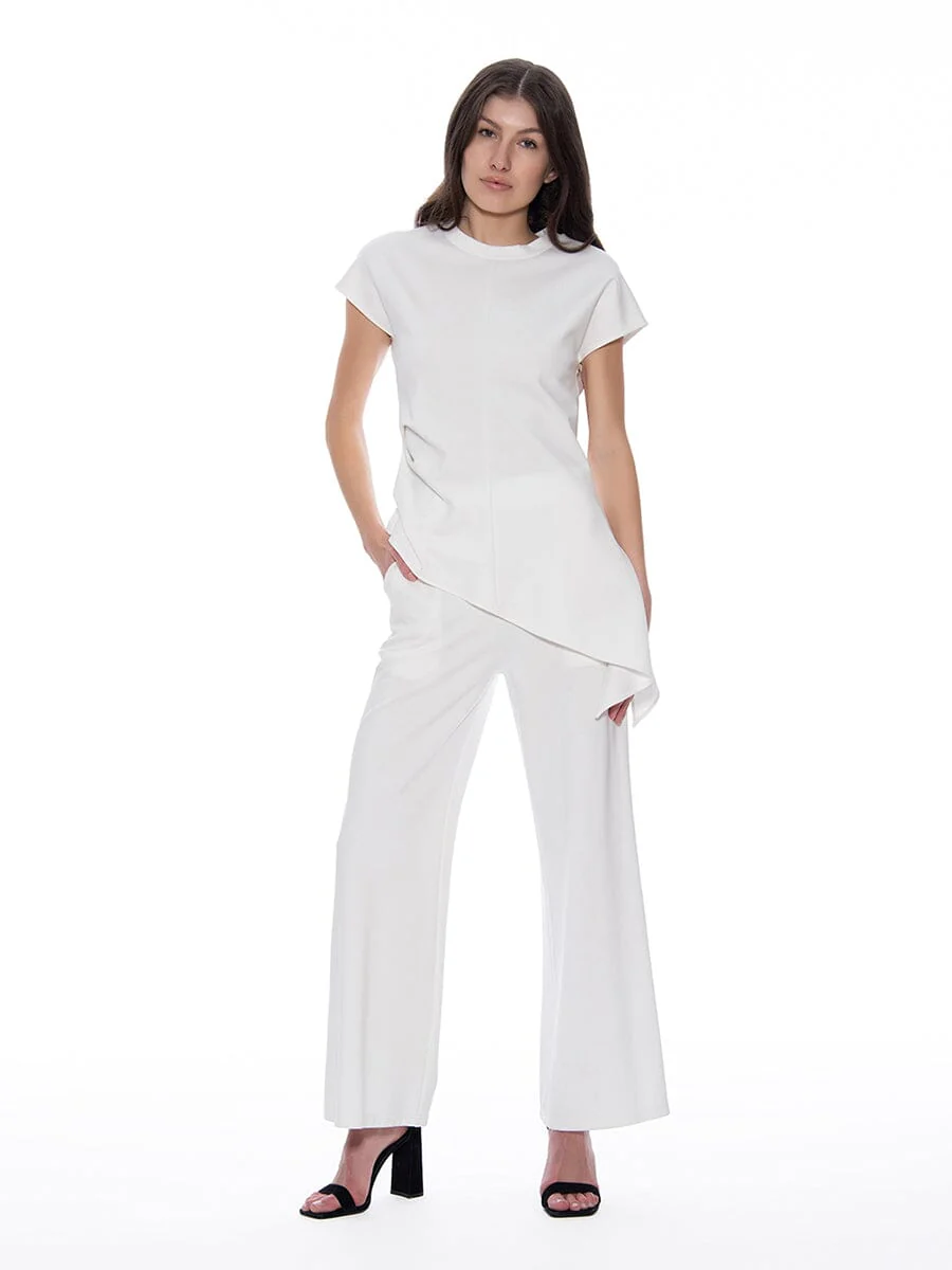 Asymmetric Cut Ruched-Side Top - Image 6