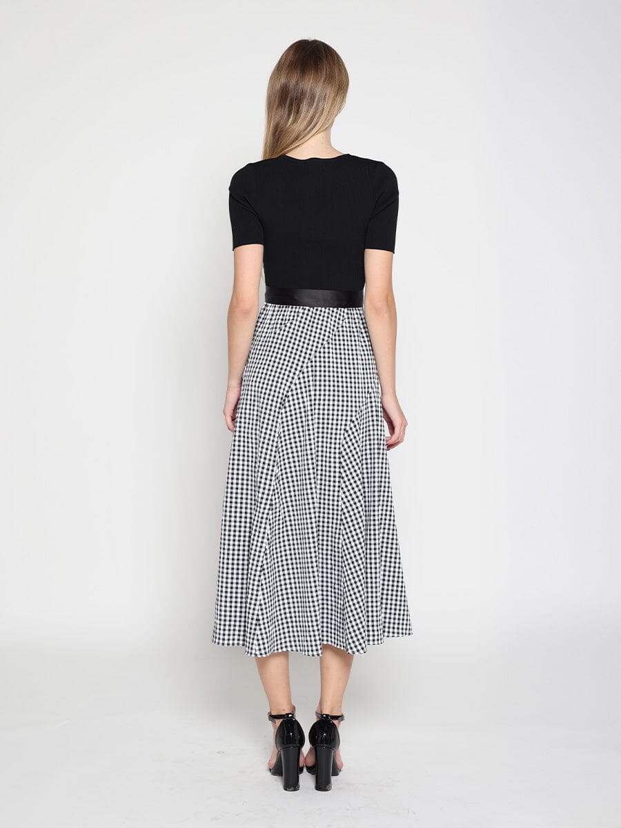 Asymmetrical ruffle detail short sleeve dress - Image 4