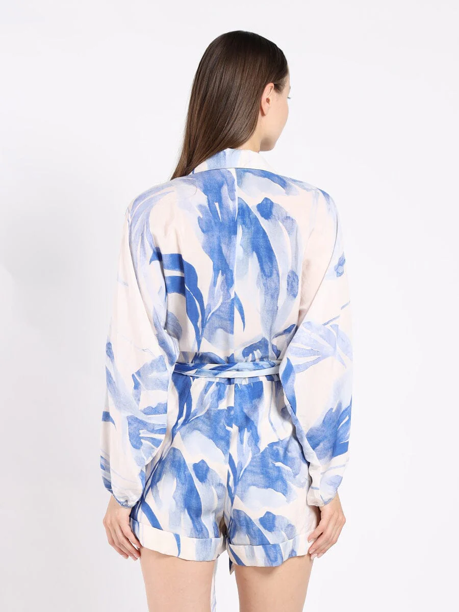 Belted Jumpsuit With a Print - Image 4