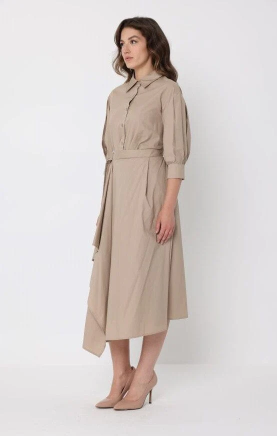 Bottom wrap shirt collared dress - Image 3