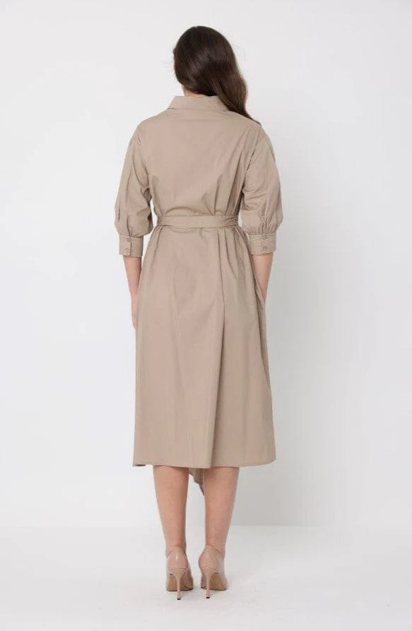 Bottom wrap shirt collared dress - Image 4