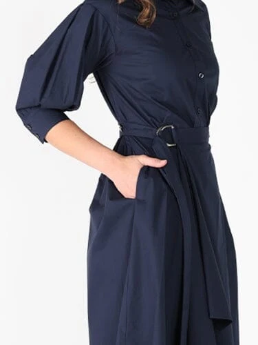 Bottom wrap shirt collared dress - Image 7