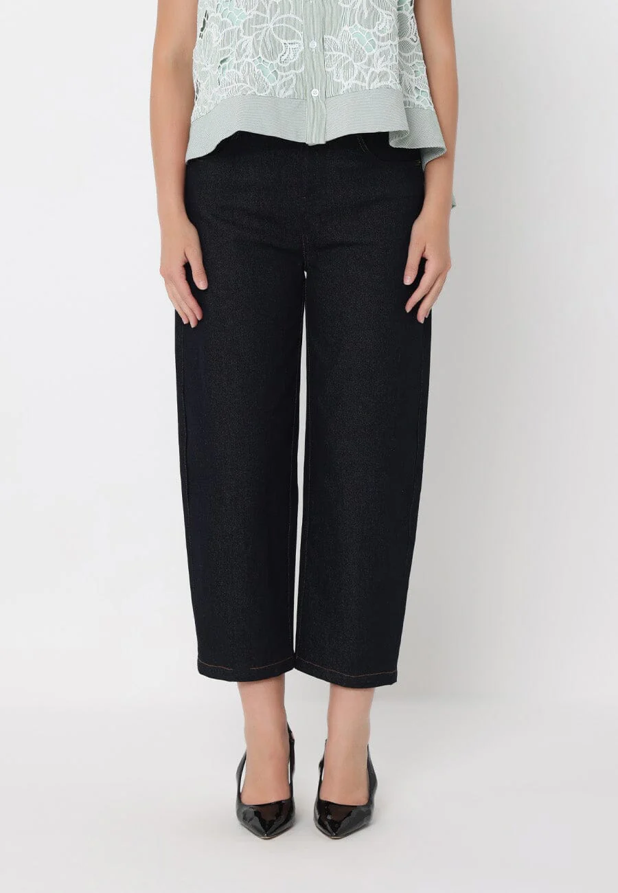 Casual Fit Barrel Pants