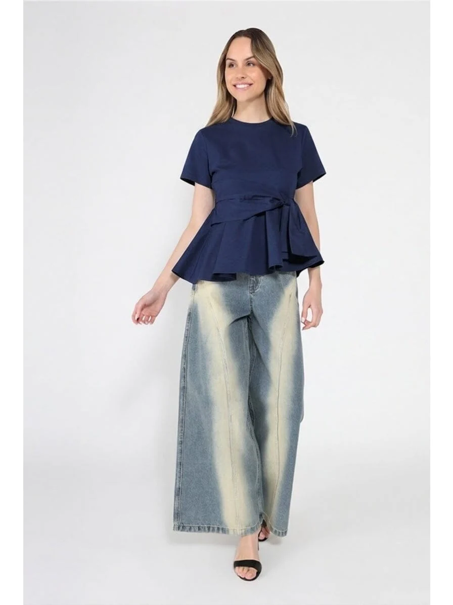 Crew Neck Oversized Bow Top - Image 2