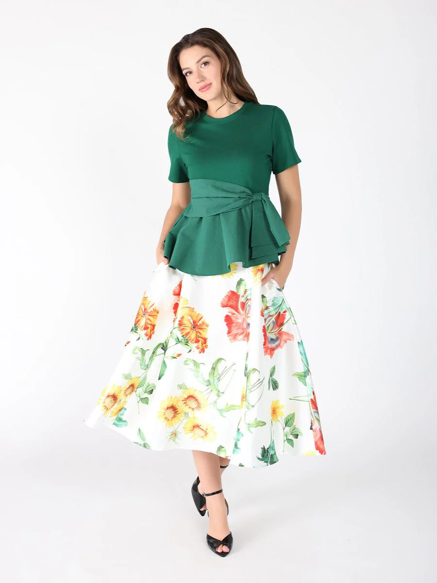 Crew Neck Oversized Bow Top - Image 6