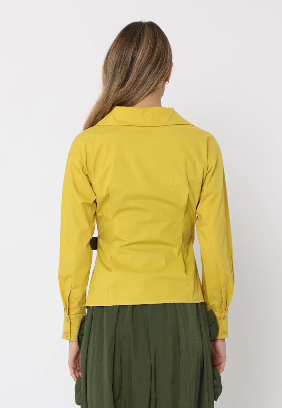 Cross Body Belt Design Side Gathered Top - Image 12