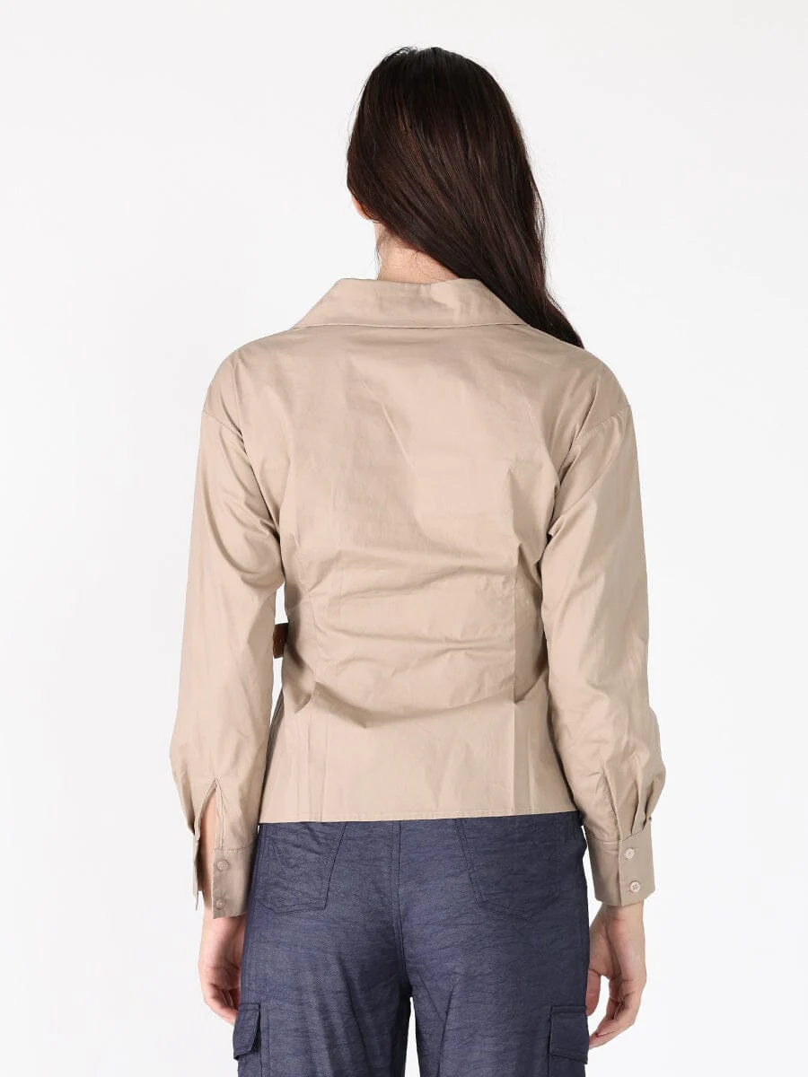 Cross Body Belt Design Side Gathered Top - Image 20