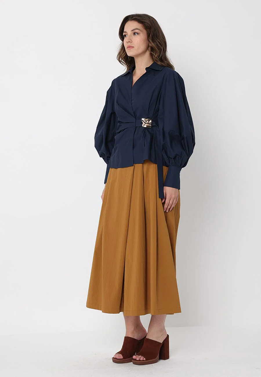 Crossbody Long Sleeve Solid Top - Image 11