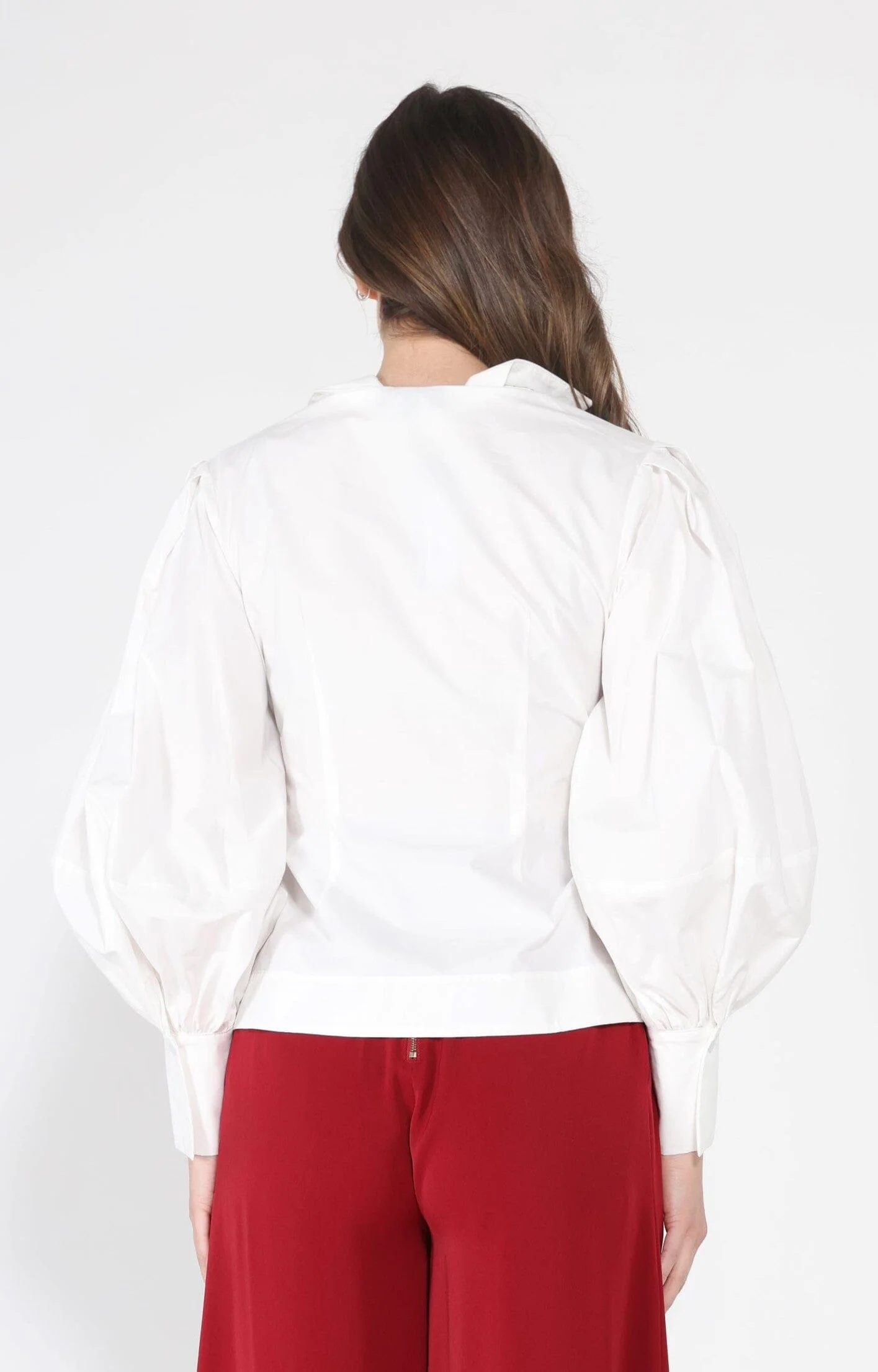 Crossbody Long Sleeve Solid Top - Image 4