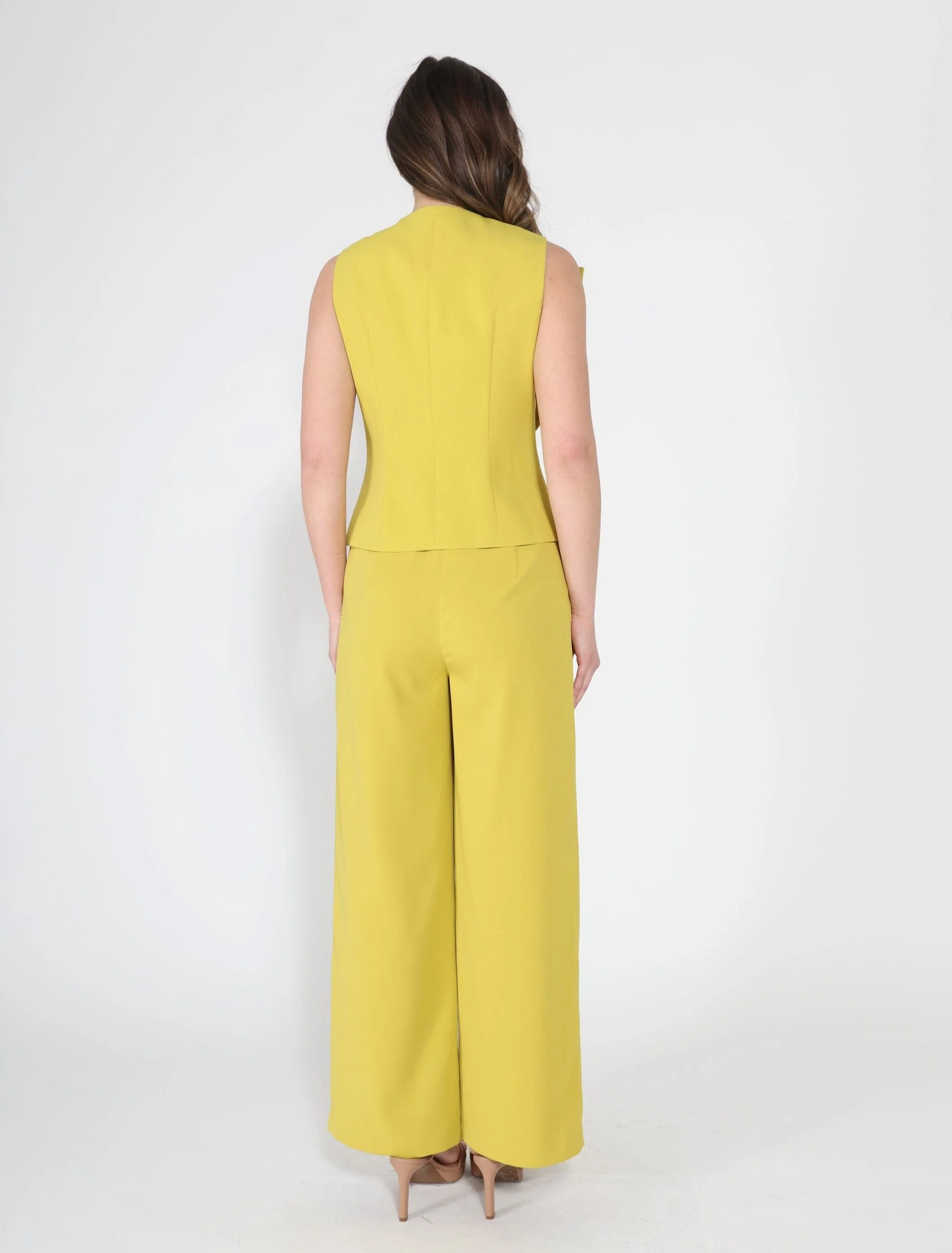 Elastic back straight fit pants - Image 3