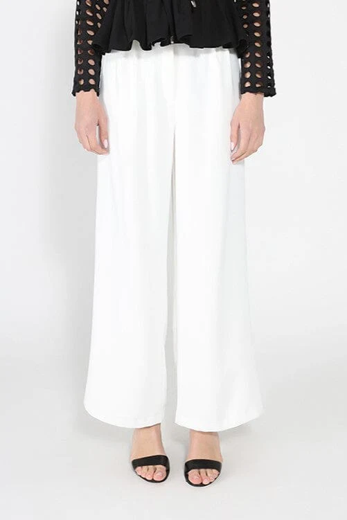 Elastic back straight fit pants - Image 4
