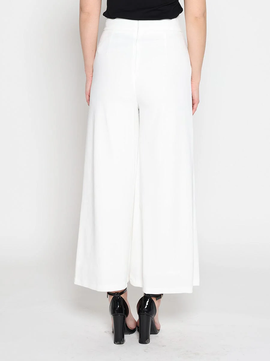 Embellished Pockets High Waist Wide Leg Pants - Image 4