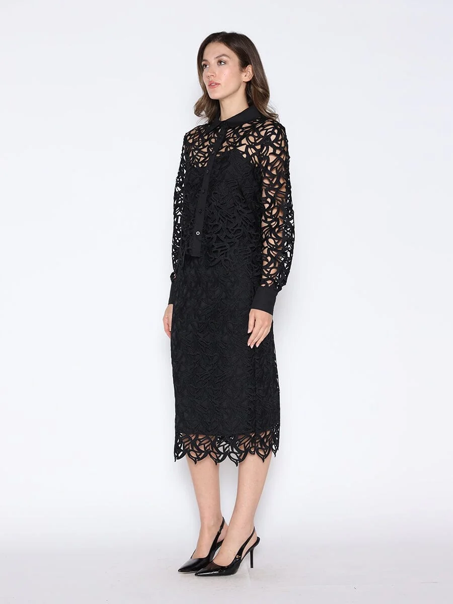 Eyelet Lace Embroidered Blouse - Image 7
