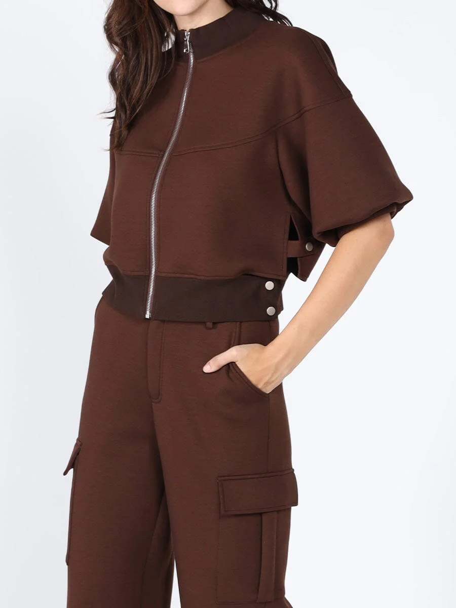 Flap Pocket Wide Leg Sweat Pants - Image 11