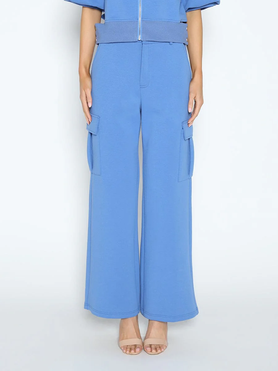 Flap Pocket Wide Leg Sweat Pants - Image 13