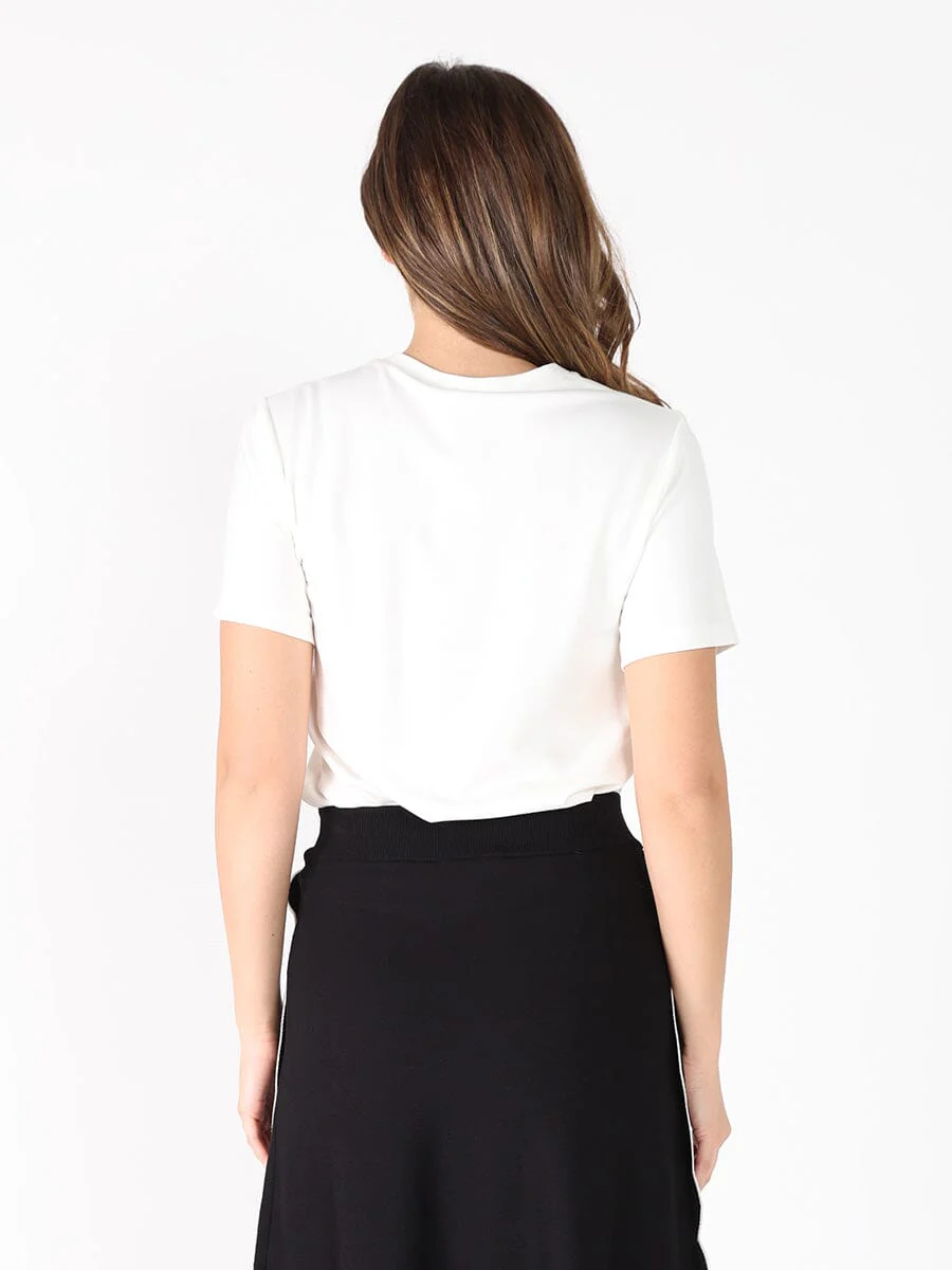 Floral Embroidered Crew Neck Top - Image 8