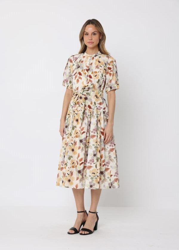 Floral print belt dress - Image 3