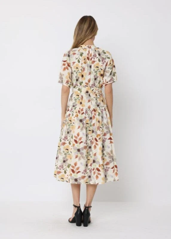 Floral print belt dress - Image 4