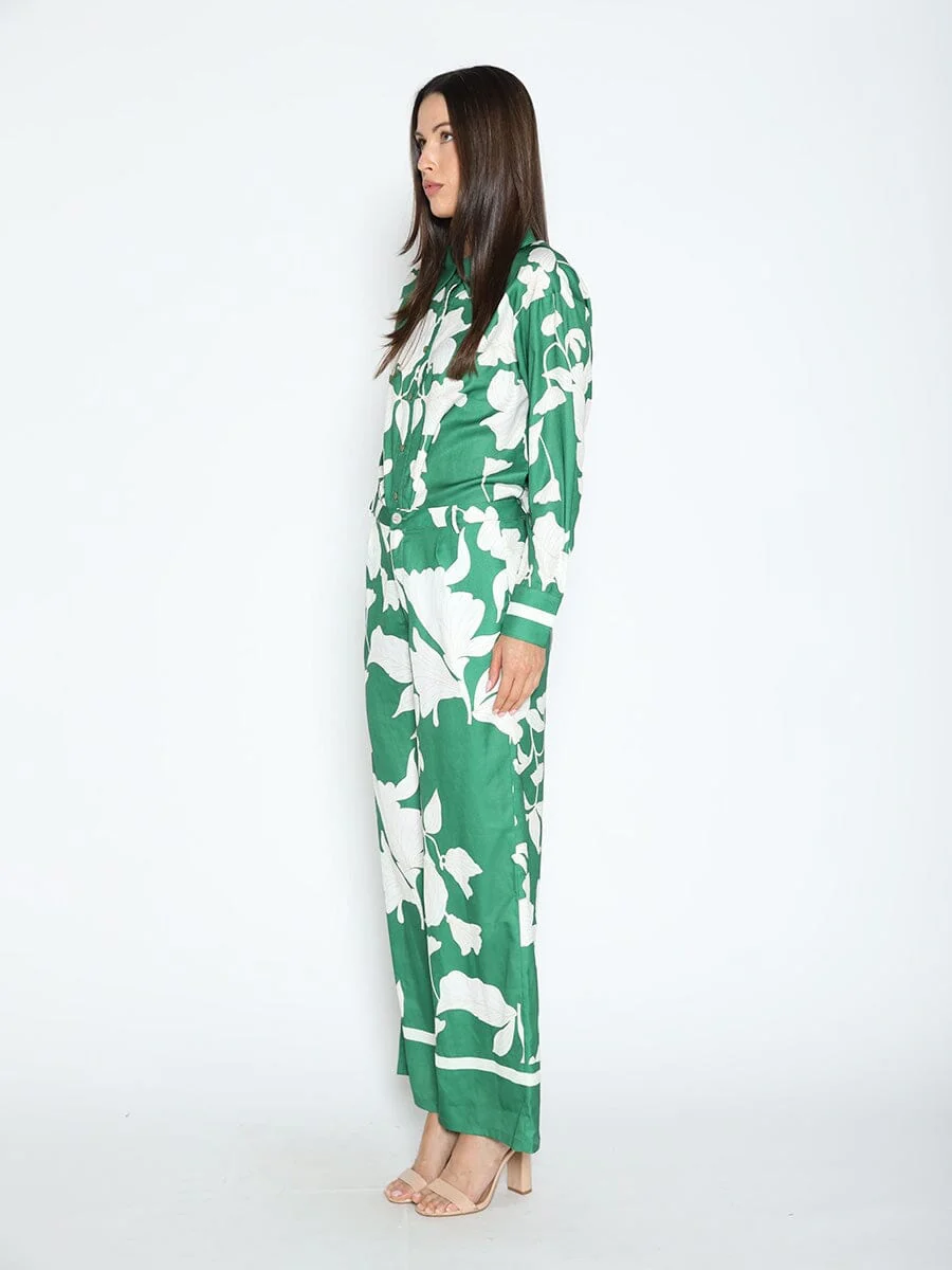 Floral Print Long Sleeve Button Up Shirt - Image 3