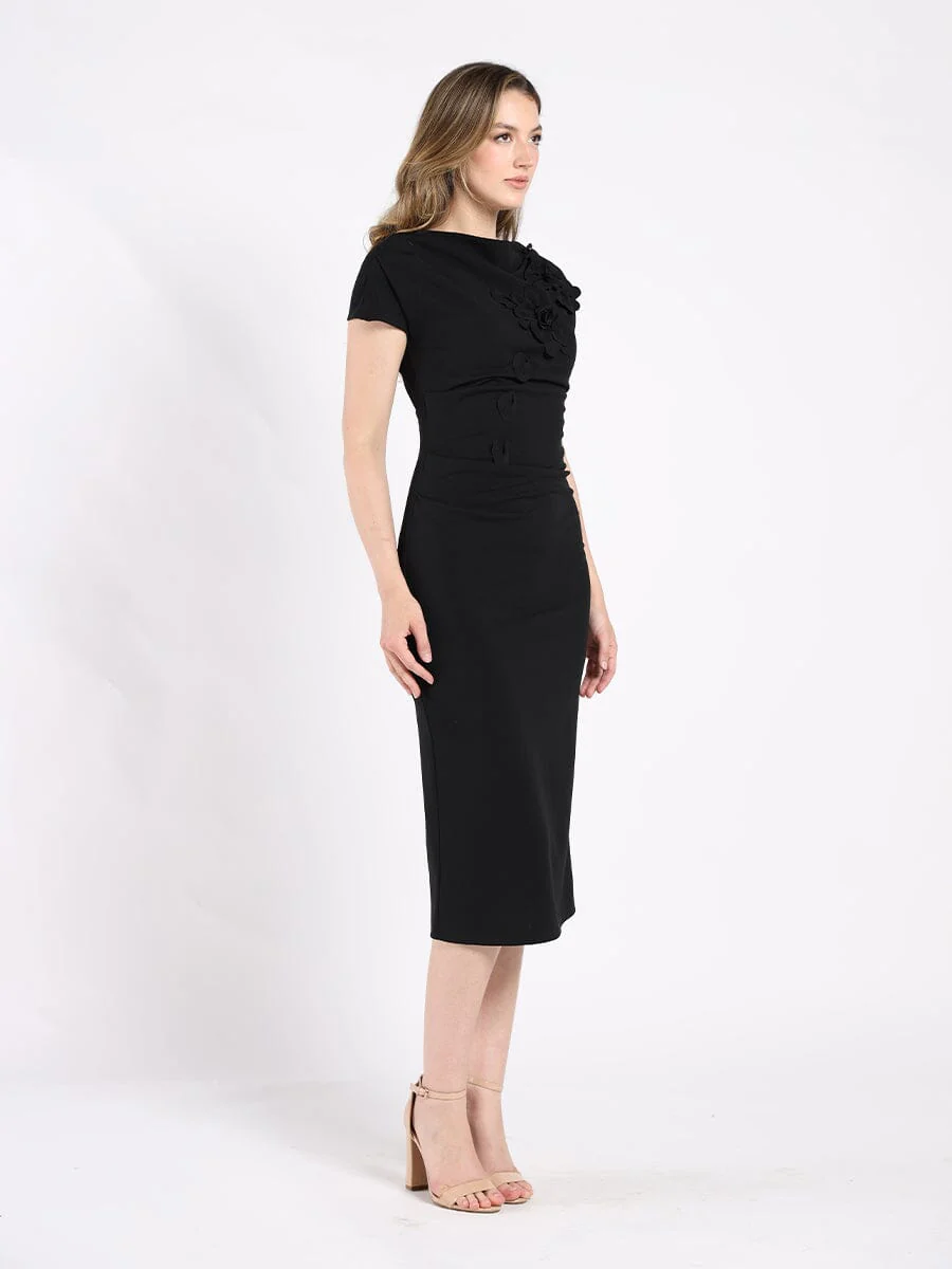 Floral Short Sleeve Dress - Image 3