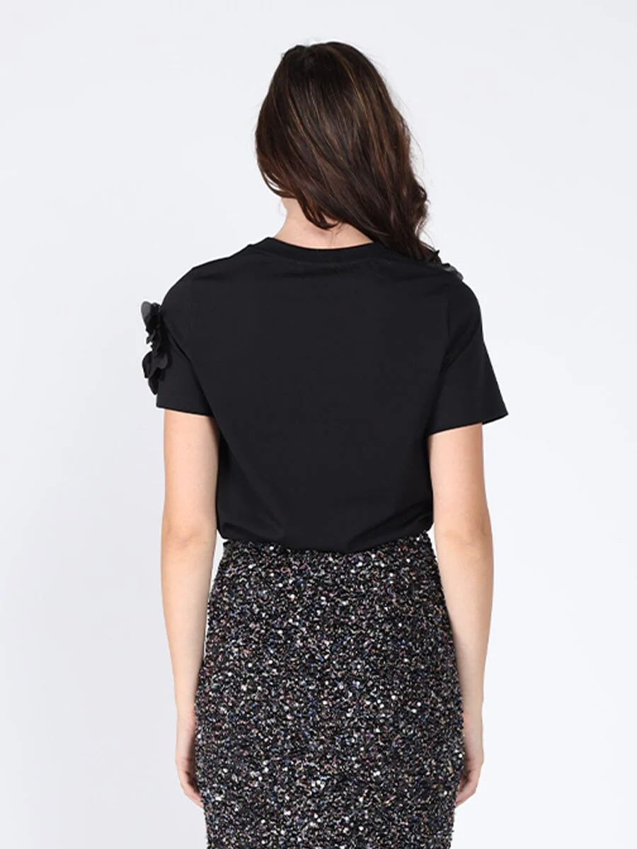 Floral Short Sleeve Round Neck T-shirt - Image 8