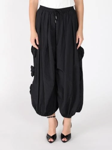 Flower Applique Parachute Pants - Image 8