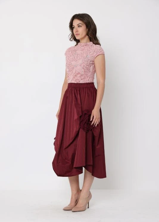 Flower Lace Detail Cap Sleeve Top - Image 7