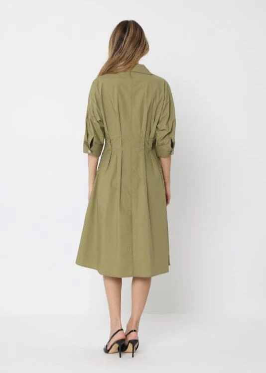 Front Button Down Dolman Sleeve Dress - Image 4
