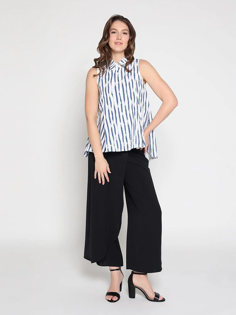 High low sleeveless printed top - Image 2