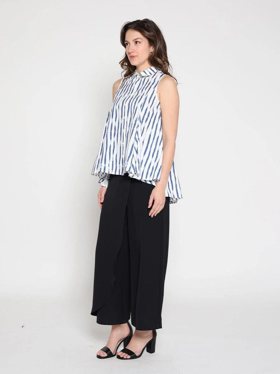 High low sleeveless printed top - Image 3