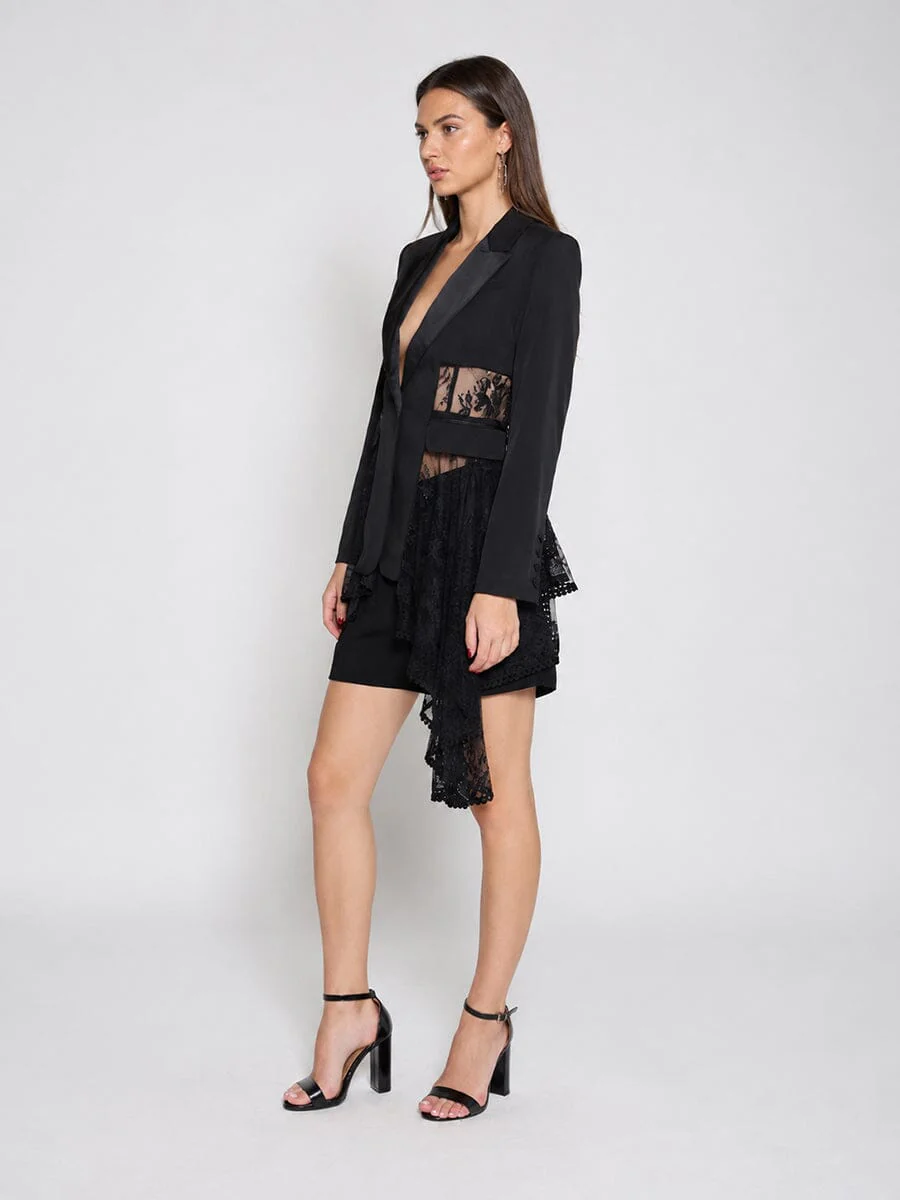 Lace Contrast Jacket - Image 3