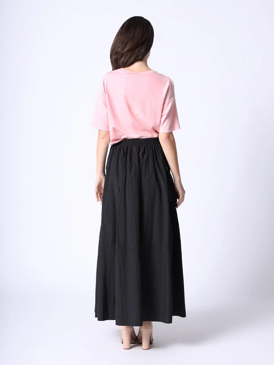 Long Parachute Cargo Skirt - Image 11