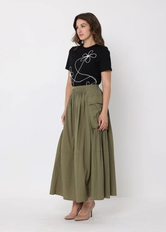 Long Parachute Cargo Skirt - Image 3