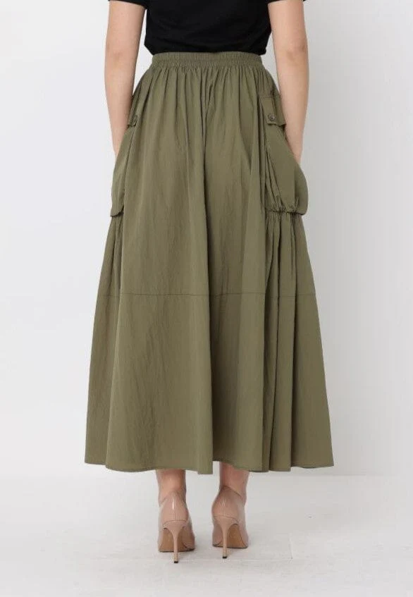 Long Parachute Cargo Skirt - Image 4