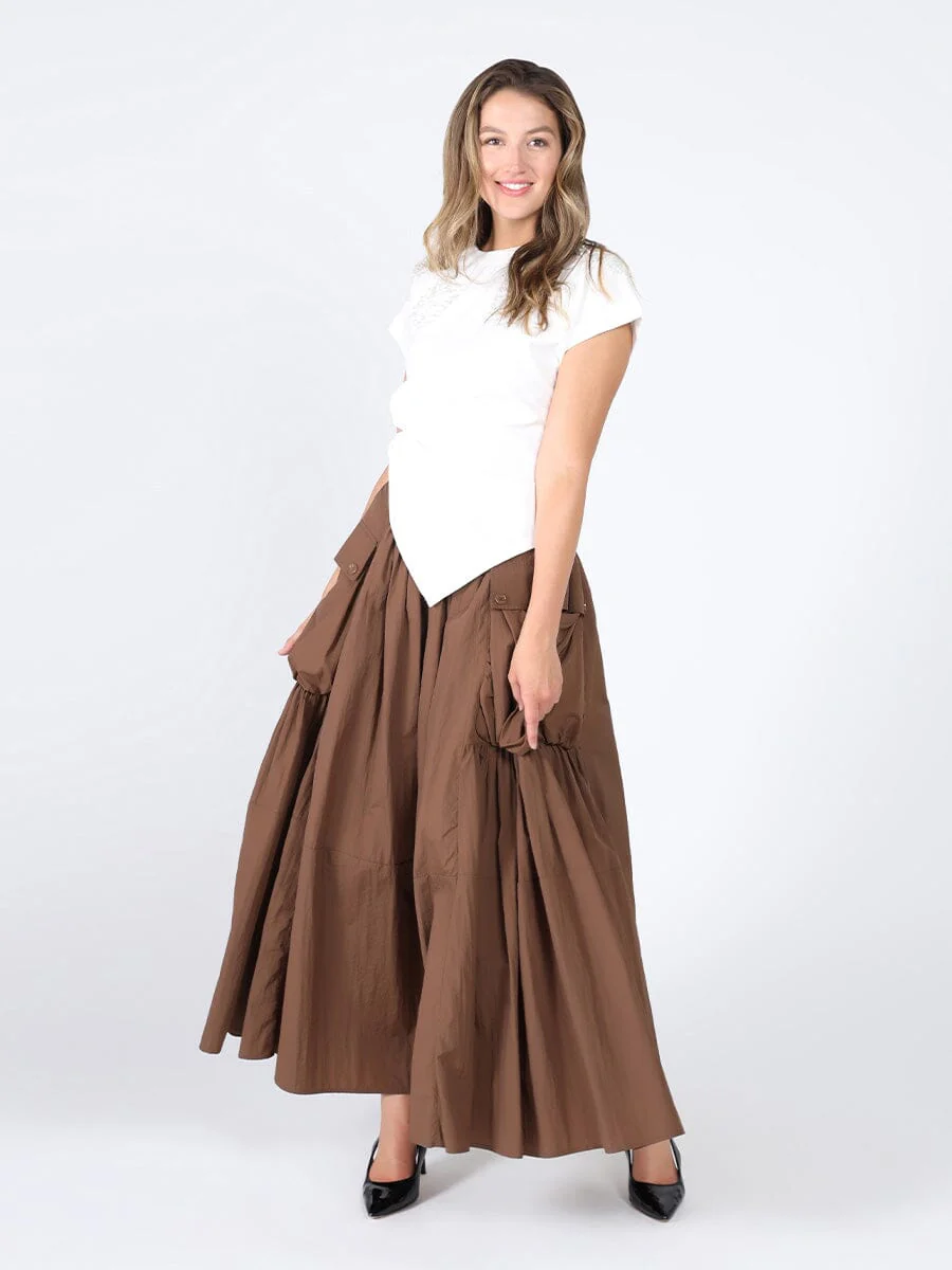 Long Parachute Cargo Skirt - Image 5
