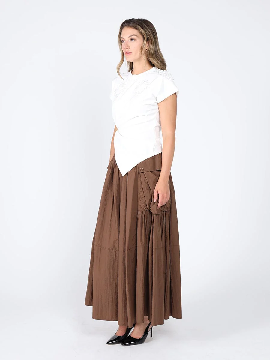 Long Parachute Cargo Skirt - Image 6