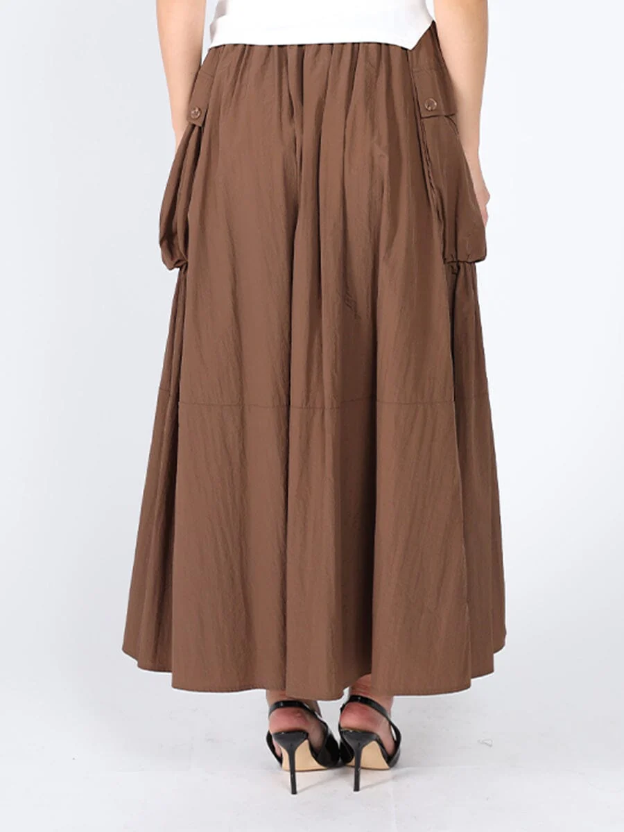 Long Parachute Cargo Skirt - Image 7