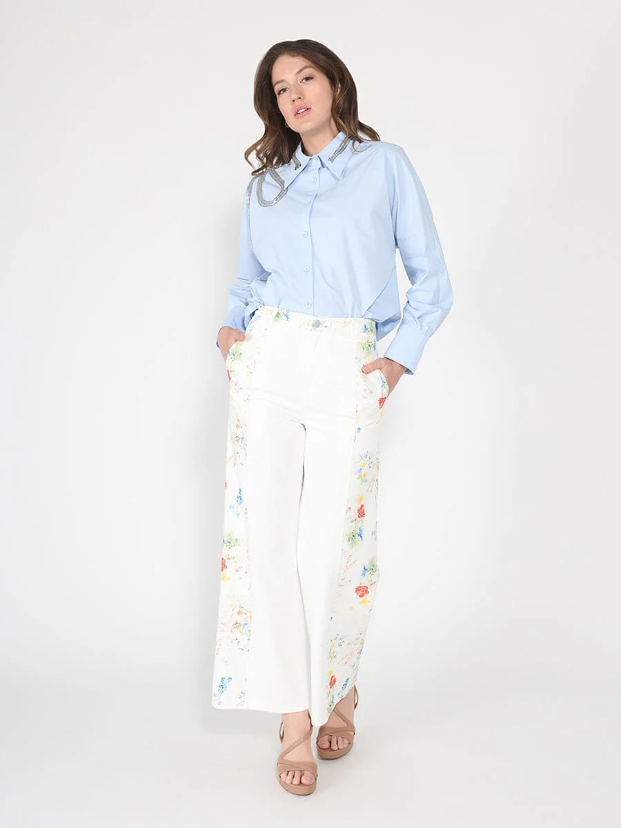 Long Sleeve Shirt Button Down Sequin Embellished - Image 10