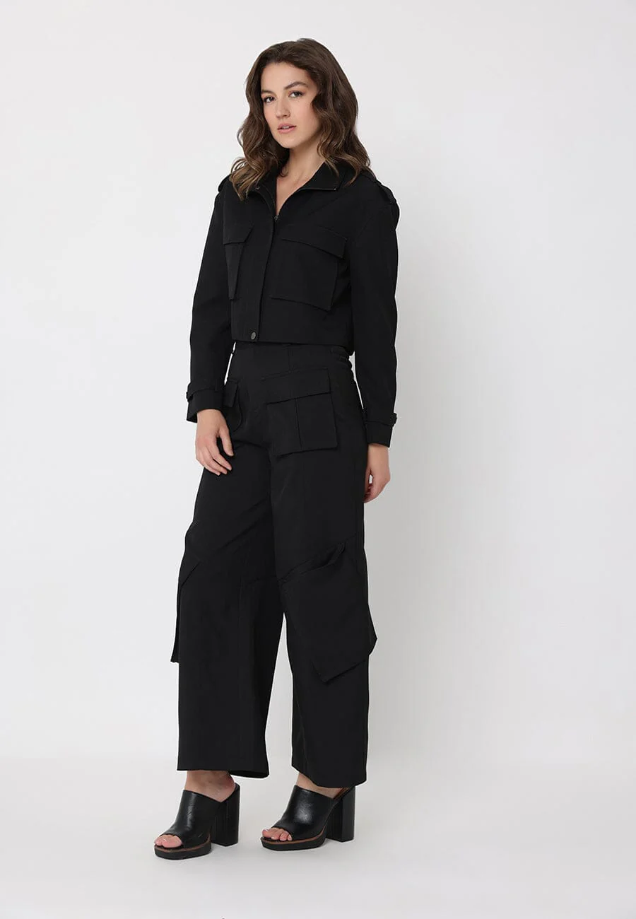 Oversized Cargo Flap Pockets Casual Pants - Image 2