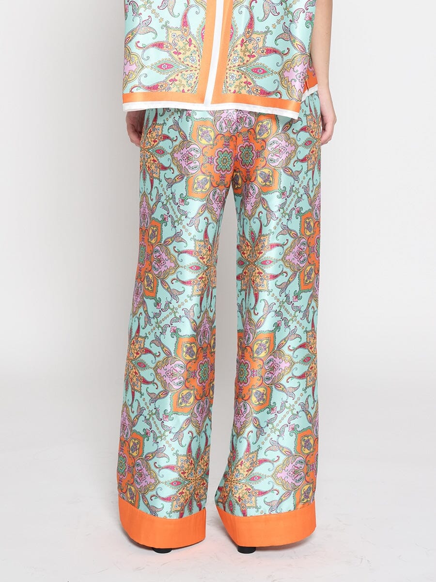 Paisley Print Wide Leg Pants - Image 7