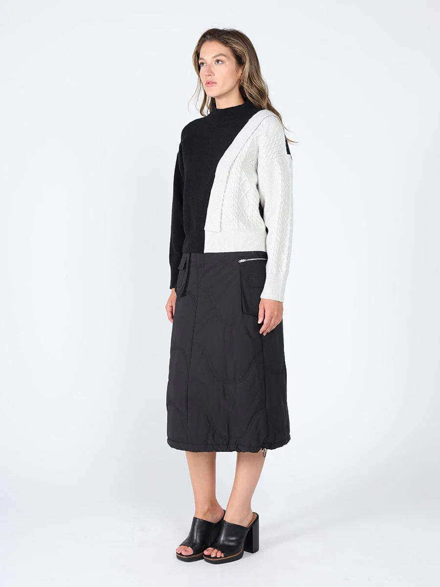 Quilted Cargo Skirt - Image 3
