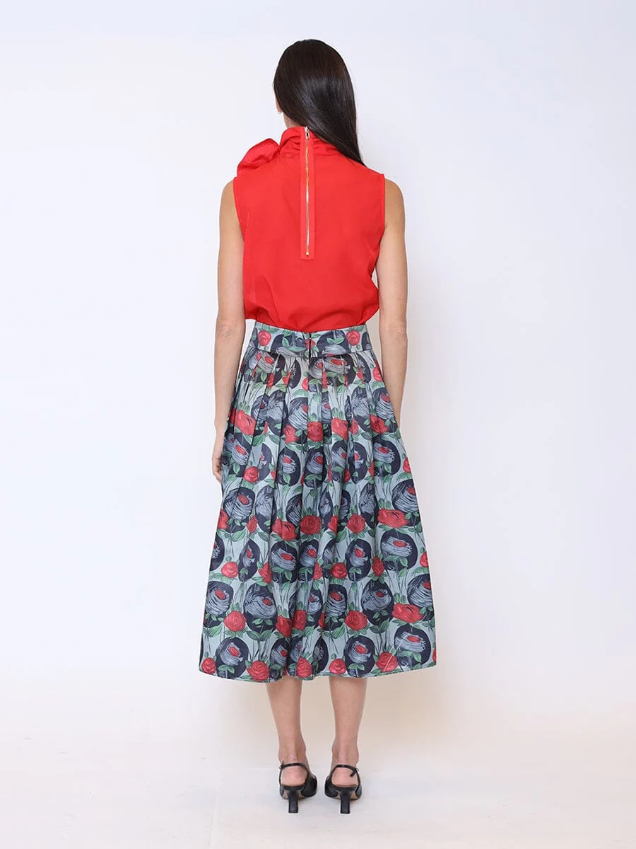 Ribbon Bow Sleeveless Organza Top - Image 4