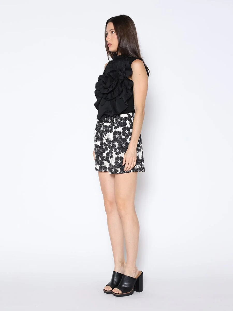 Ruffle Flower Detail Tank Top - Image 11