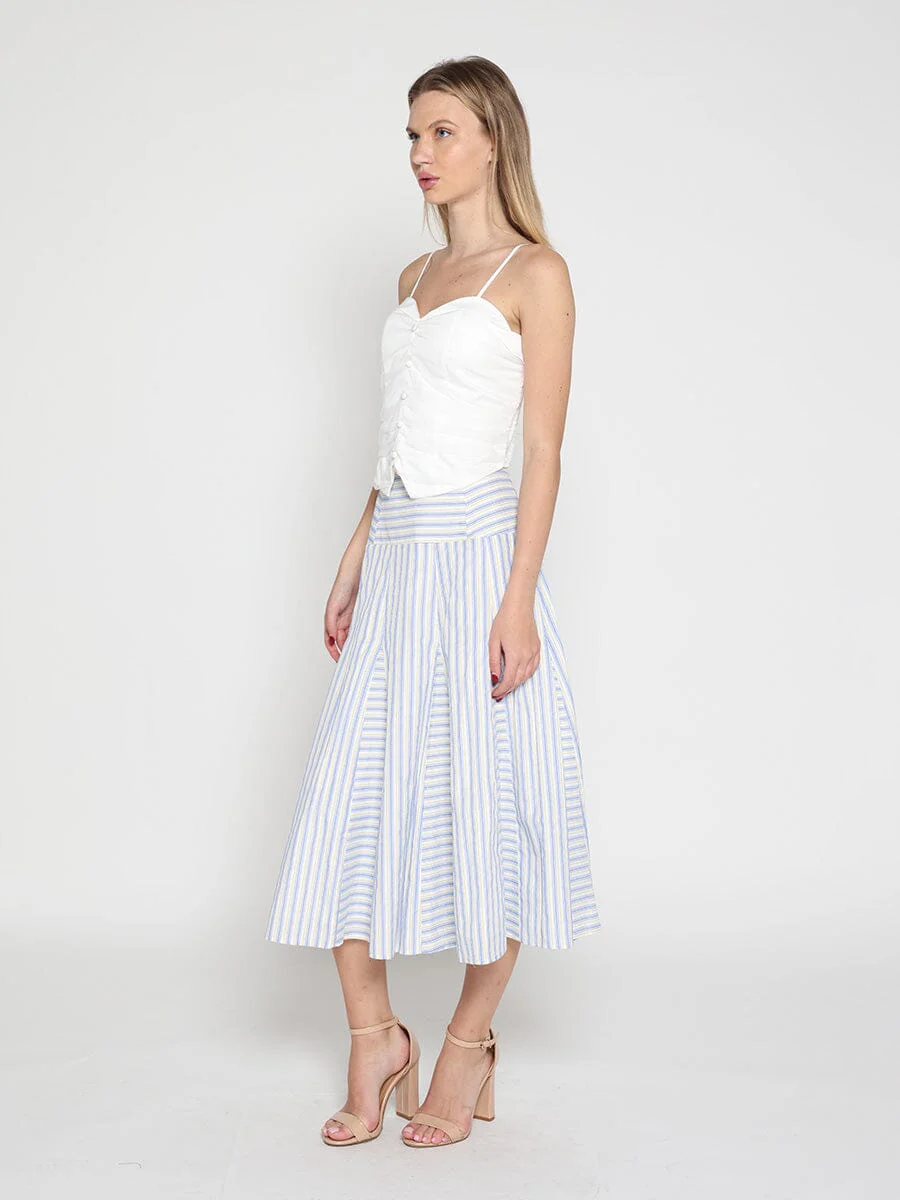 Ruffled Detail Mesh Fabric Top with Straps - Image 3