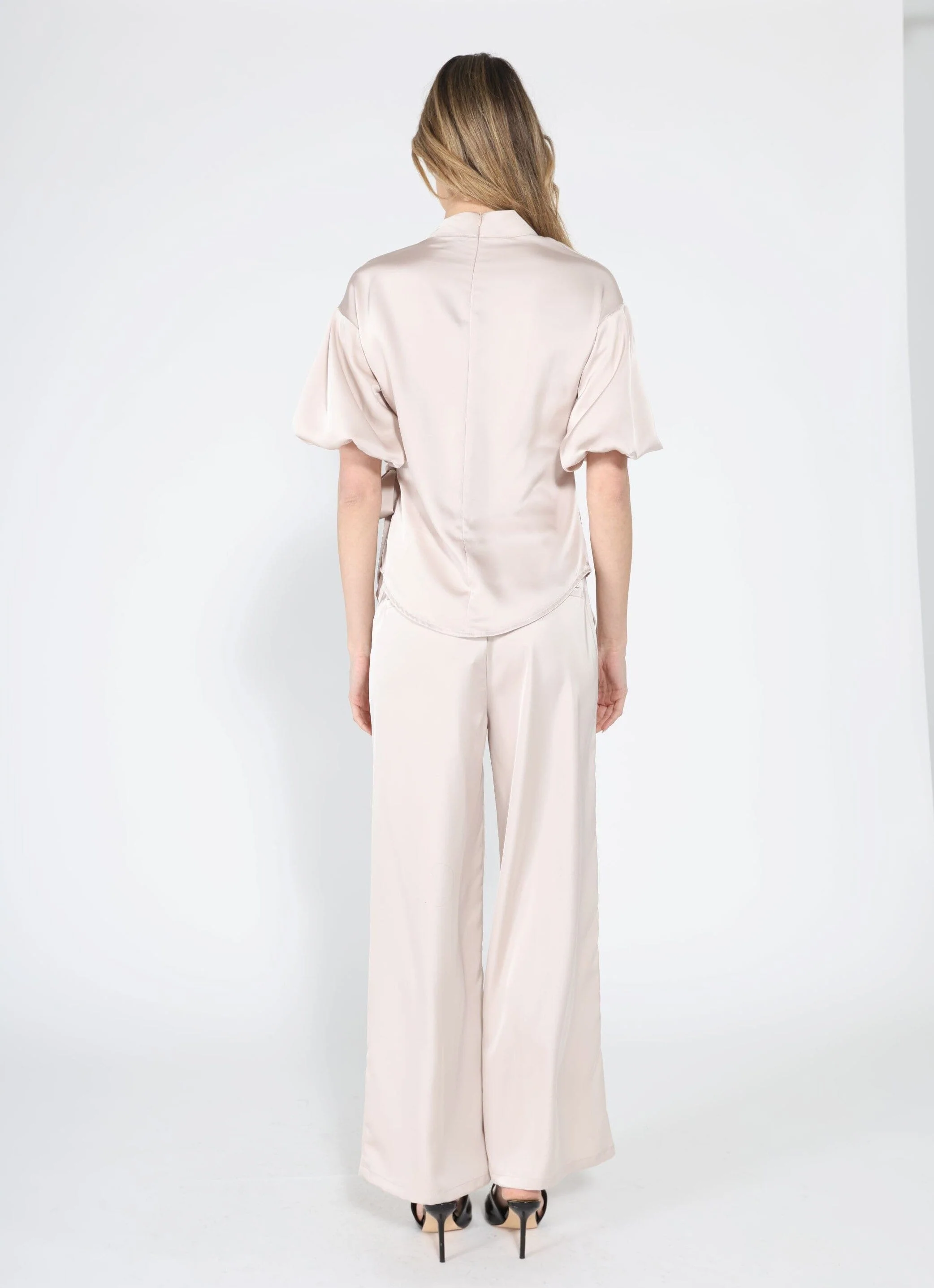 Satin Wide Leg Dress Pants - Image 12