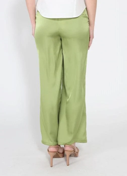 Satin Wide Leg Dress Pants - Image 4