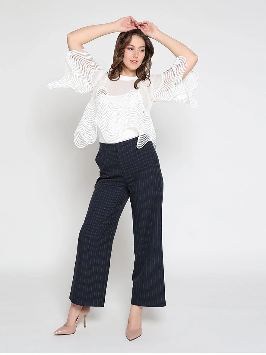 See-Through Round Lace Top - Image 2